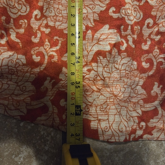 Anthropologie Skylar Floral Red Silk Blend Boho Faux Wrap Mini Dress. 8 - Picture 10 of 10